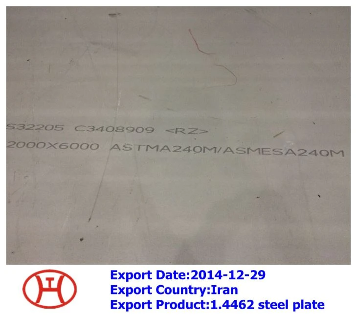 ASTM A 276  S {{1}} Round Bar 1. 4462  Piatto d'acciaio