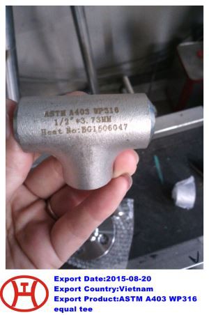 ASTM A 403  WP 316  T-shirt uguale